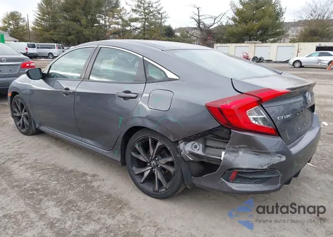 2019 Honda Civic Sport из США, поврежденный, VIN 2HGFC2F80KH529927